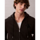Calvin Klein Ανδρική ζακέτα Velvet Monogram Zip Thru Hoodie